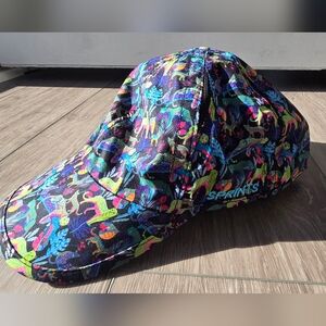 Sprints Athletic Running Hat Neon Jungle Animal Print — Lightweight Workout Cap